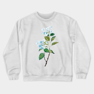 vintage blue hydrangea flowers Crewneck Sweatshirt